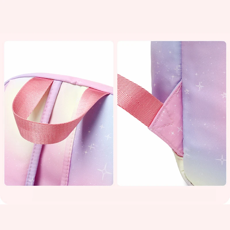 Школьный Радужный рюкзак с градиентом легкий Водонепроницаемый вместительный