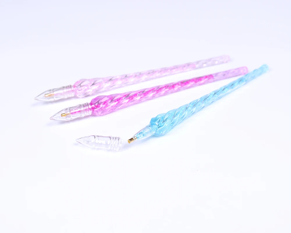 

5D Diamond Painting Drill pen tools cross stitch, 3pcs New Design Cute Drill Pens, Sticky Pens for Square Round Diamond Painting