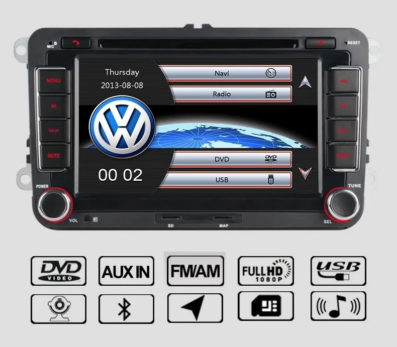 

Car DVD player audio Radio stereo multimedia headunit GPS navigation touch screen for VW Volkswagen/Magotan/Caddy/Passat/Sagitar