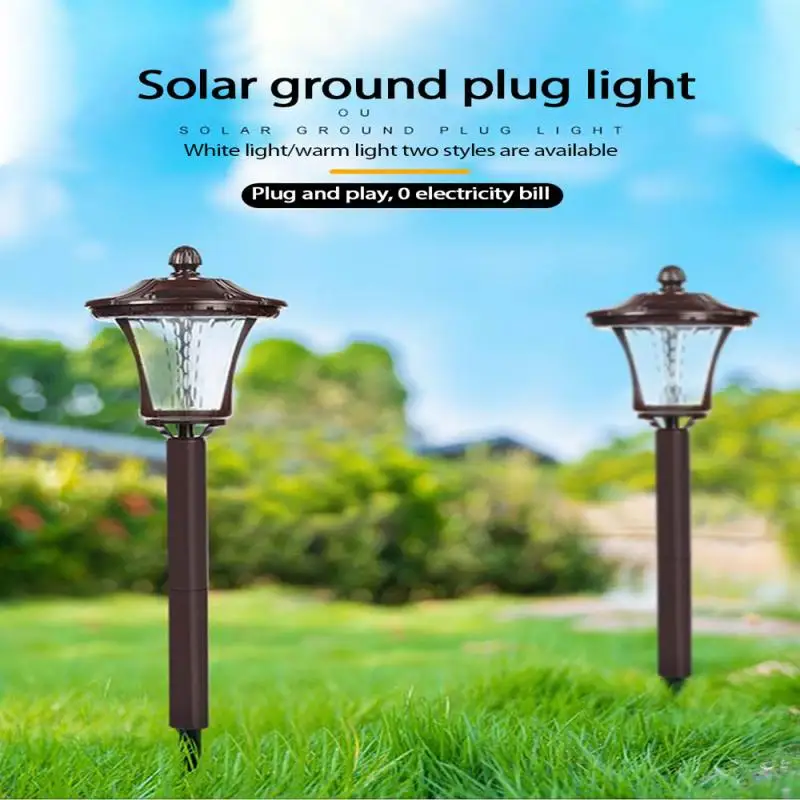 

1pc Newest Solar Garden Light Waterproof Household Lawn Light Outdoor Lighting LED Outdoor Hexagonal Light Plug-in Light