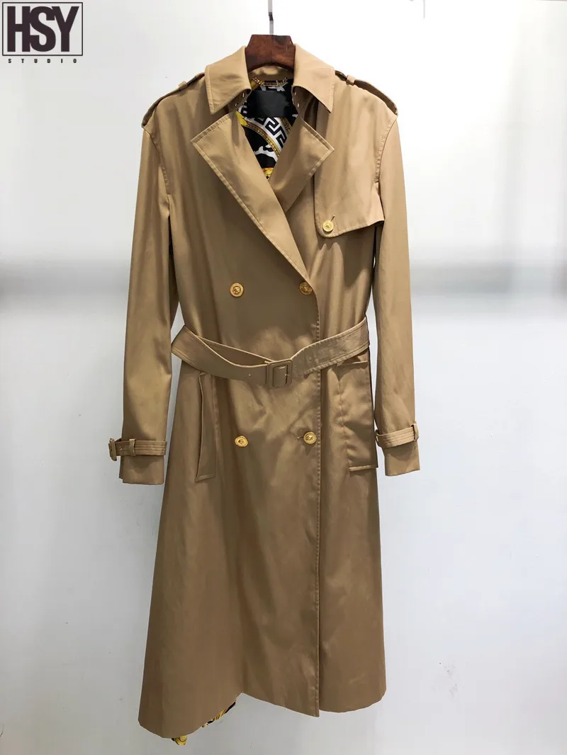 【HSY】2019 осень зима новые женские высококачественные Лоскутные лацканы цвета