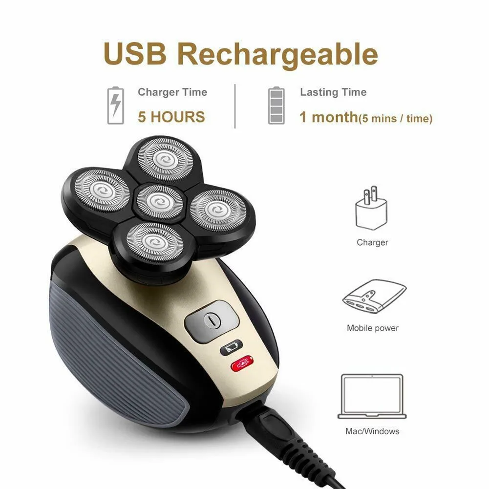 

5-in-1 Multifunction Electric Shaving Razor Smart Electric Shaver beard shaving razor Beard timmer For men Beard treatment tools
