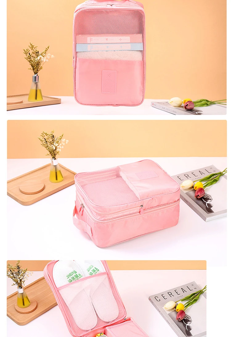 Soomile дорожная сумка для обуви, новинка, водонепроницаемые женские сумки унисекс для обуви, модная вместительная многослойная Сумка-органайзер для обуви