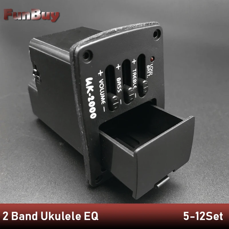 12 компл. 2-полосный UK-2000 звукосниматель для укулеле Гавайские мини-гитары Preamp