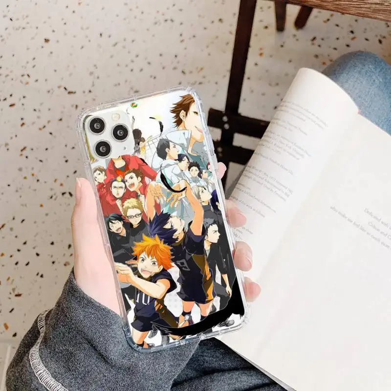 

Haikyuu Hinata attacks poster Phone Case Transparent soft For iphone 5 5s 5c se 6 6s 7 8 11 12 plus mini x xs xr pro max