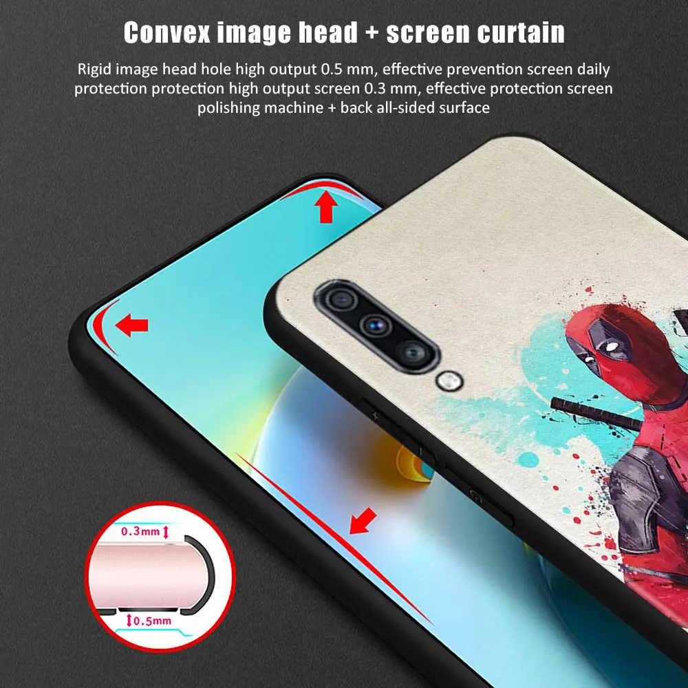 Marvel Deadpool Case For Samsung Galaxy A50 A70 A40 A30 A30s A20s A20e A20 A10 M51 M31 M32 M31s M30s M62 M52 M11 M01 M12 M21 M22 | Мобильные