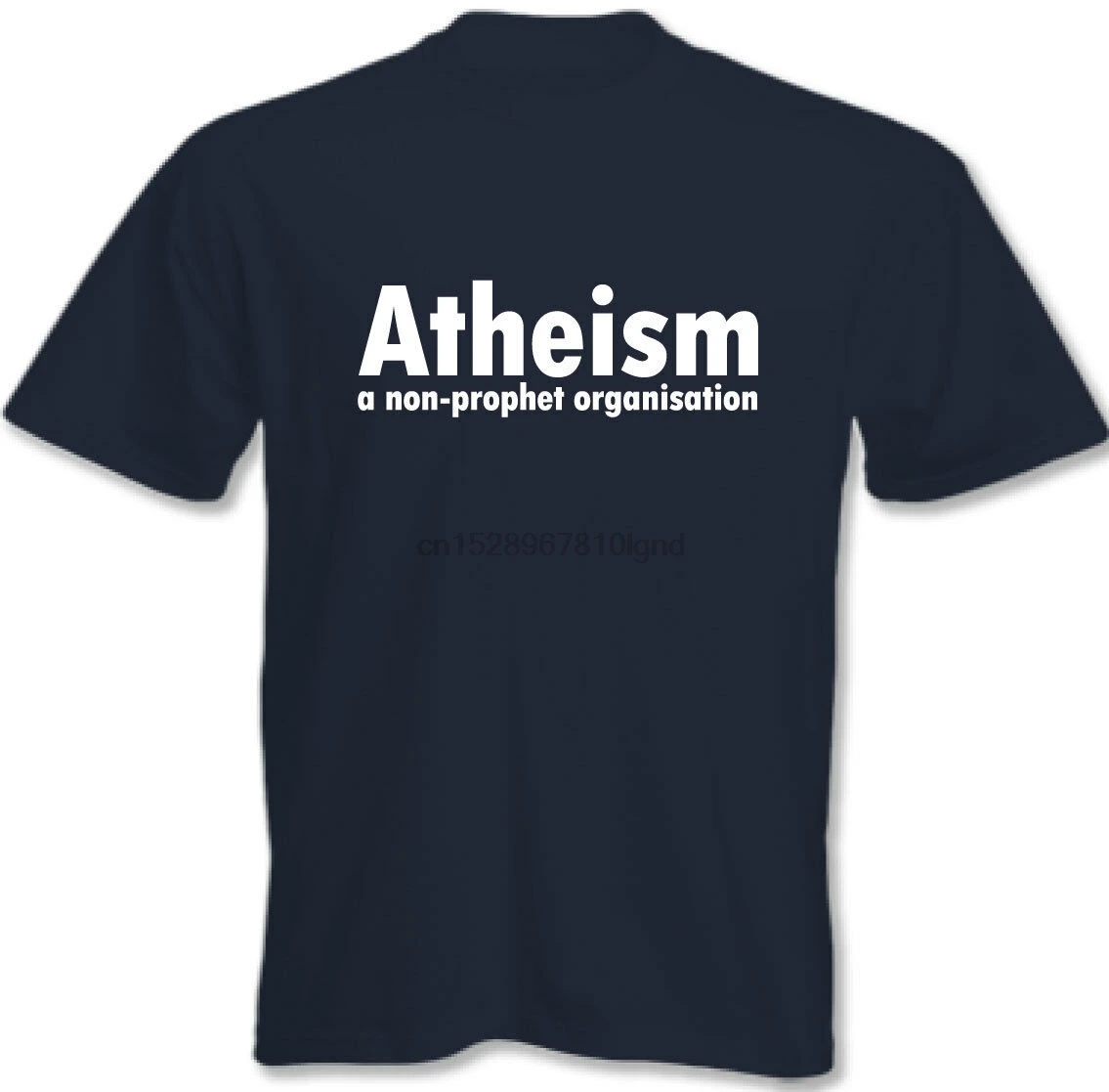 Атеизм-некоммерческая организация ~ мужские Смешные атеистические футболки |