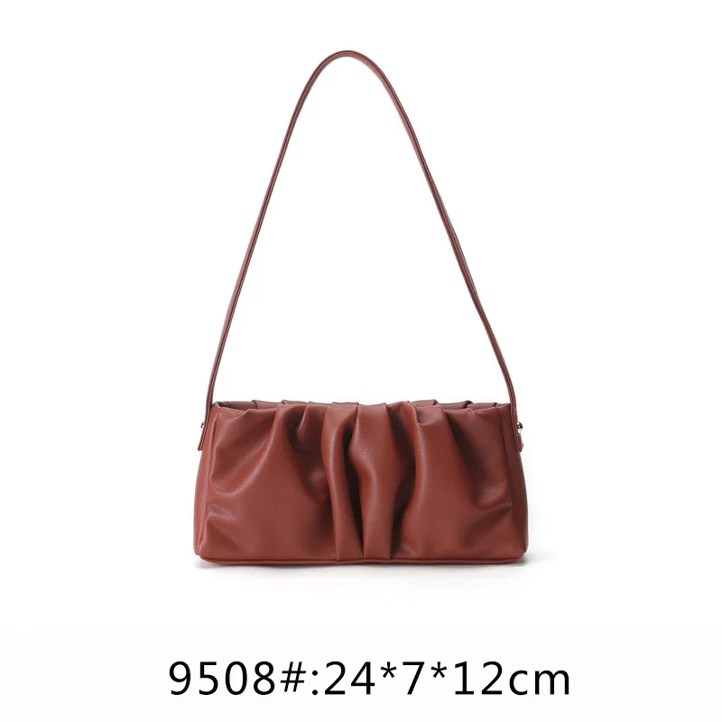 

21summer new leather women's bag baguette bag underarm bag cloud bag fold bag shoulder bag handbag bag women purses and handbags