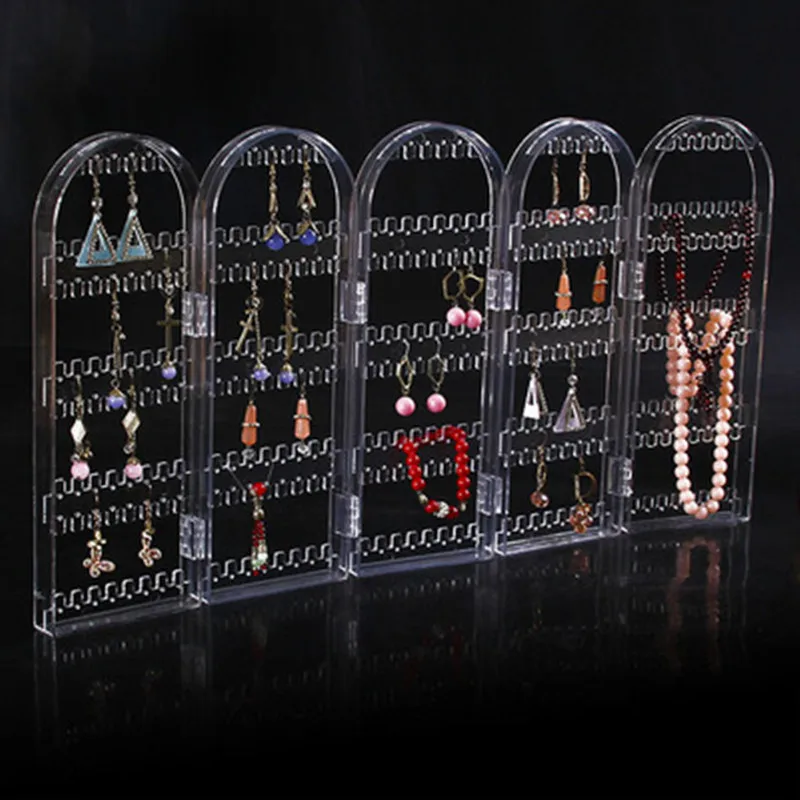 Органайзер для ювелирных украшений 5 панелей акриловый держатель сережек макияж