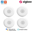 Датчик утечки воды ZigBee Flood Sensor, дистанционное управление через приложение, работает с Alexa  Google