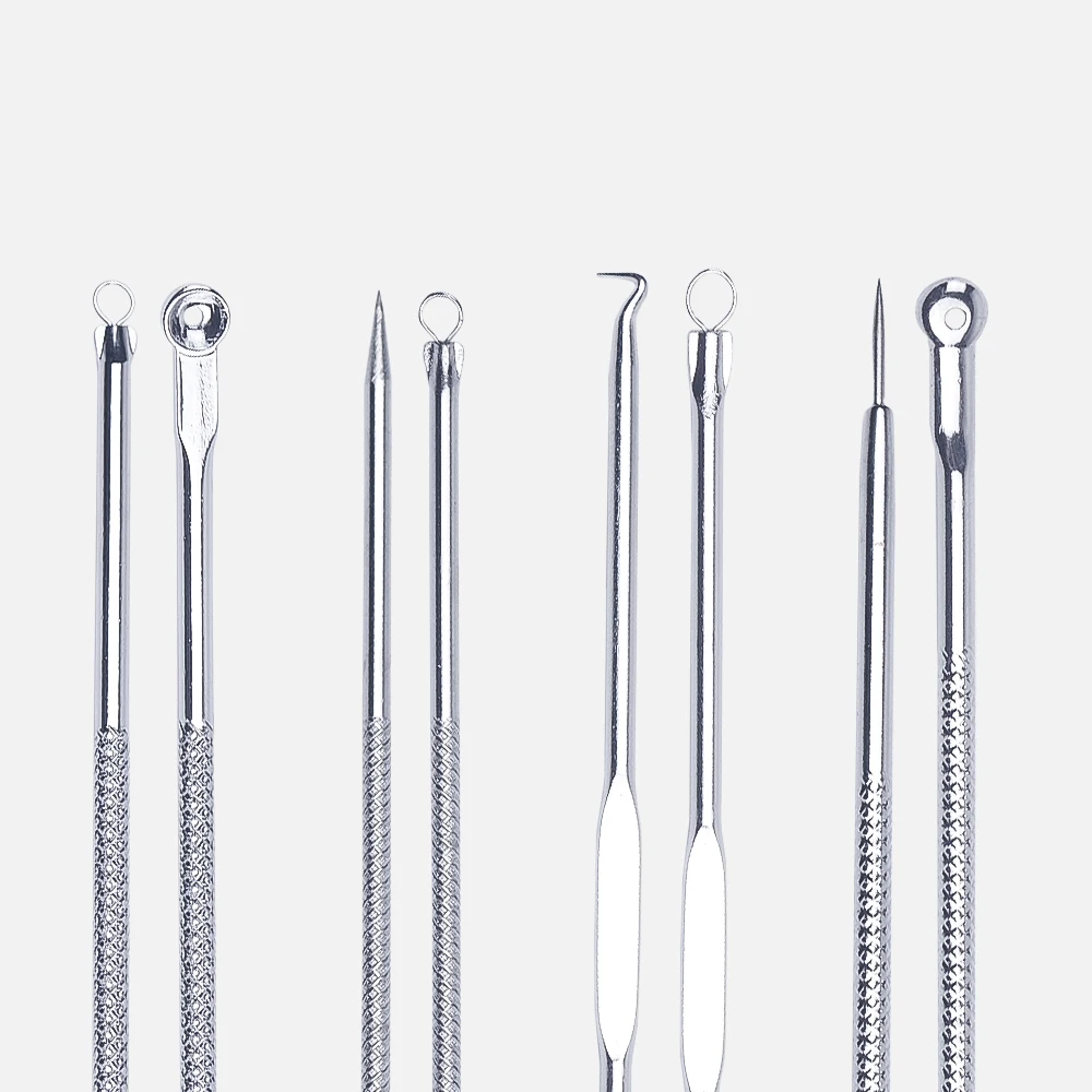 4 шт. игла для удаления угрей прыщей экстрактор и комедонов набор инструментов