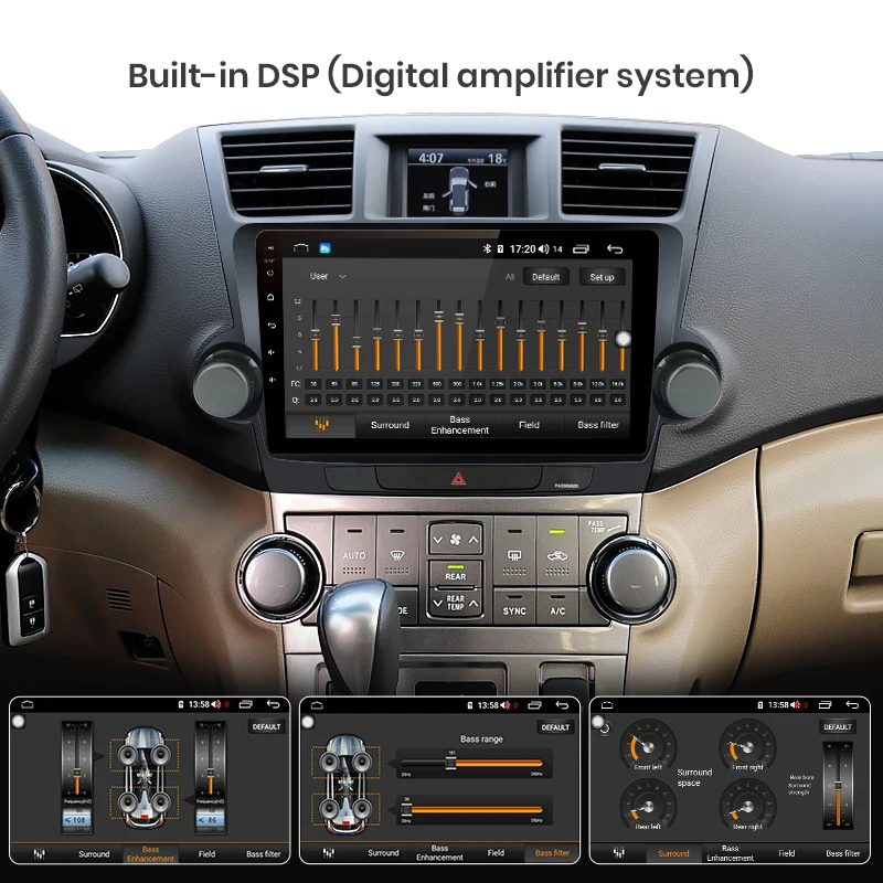 Junsun V1 pro 4G+ 64G CarPlay DSP Android 8,1 автомобильный Радио Мультимедиа стерео плеер gps для Toyota Camry 8 50 55 2011- 2Din DVD
