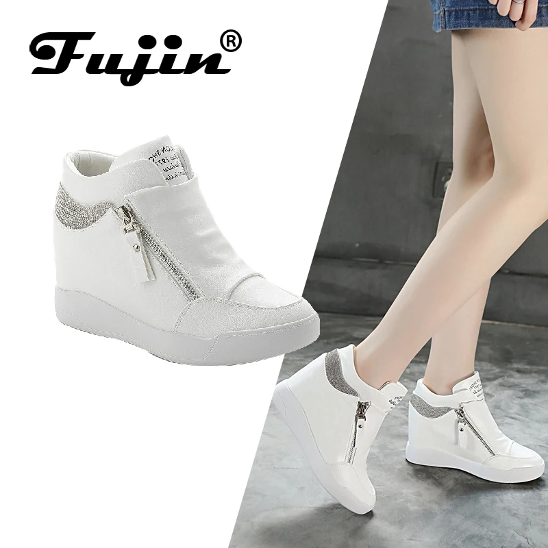 FUJIN/Брендовая женская повседневная обувь Сезон осень зима Теплые женские