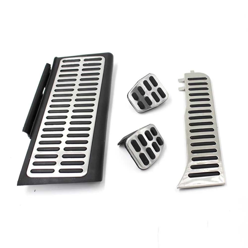 LHD пластины из нержавеющей ручные педали топлива Тормозная Подножка педаль для