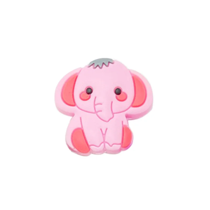 

Chip Dale 5pcs Elephant Silicone Molar Beads Food Grade Teether Beads for Pacifier Chain BPA Free DIY Accessories Teething Toy