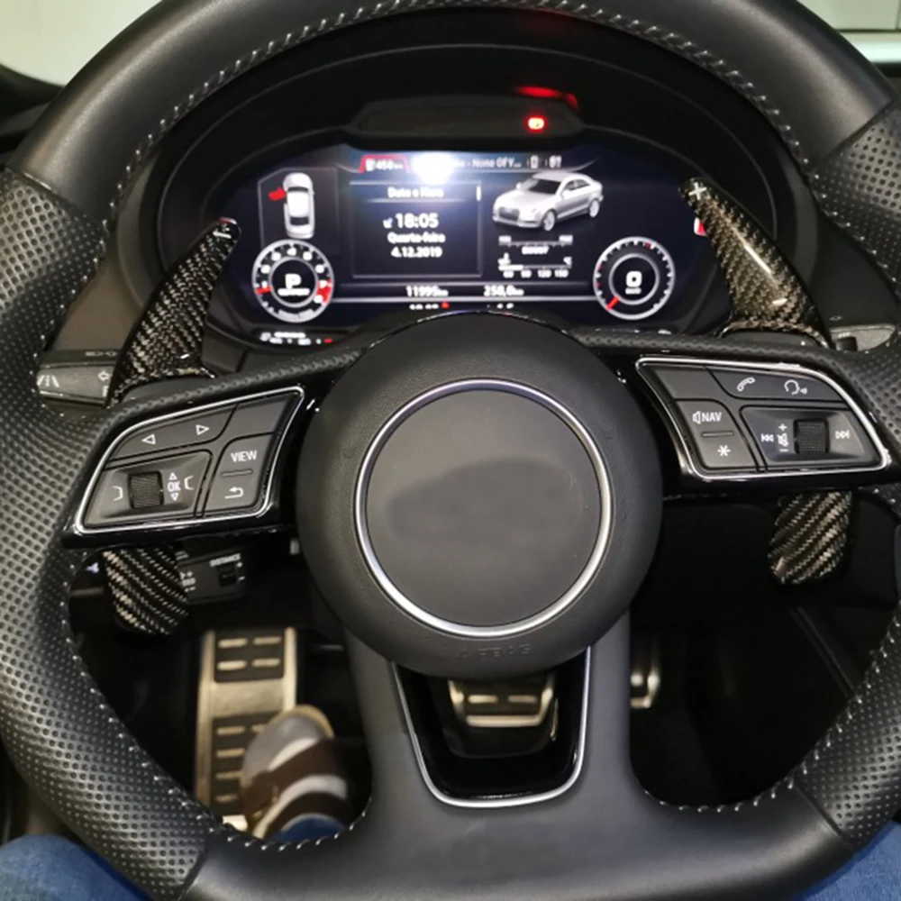 Удлинитель рулевого колеса T carbon для Audi A3 RS3 A4 B9 S4 A5 RS6 R8 A7 Q3 A8 Q5 S5 Q7 S6 TT S7 TTS S8|Рулевые и