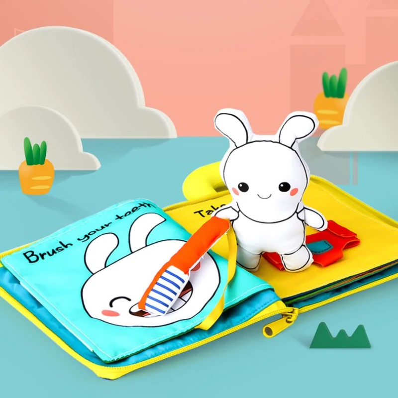 3D детские книги животные и транспортные средства игрушки Монтессори для малышей