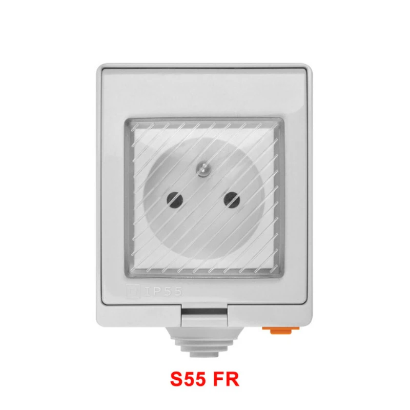 Умная розетка SONOFF S55 водонепроницаемая IP55 Wi-Fi с пультом дистанционного