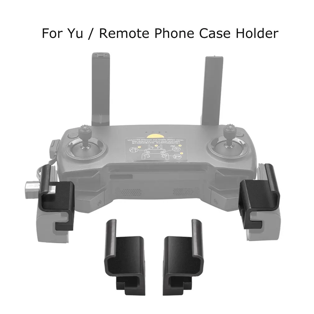 

for DJI Mavic 2 Mavic Mini/pro/air Spark Remote Accessory Remote Control Mount Extended Clip Install Bracket Black ONLENY ABS