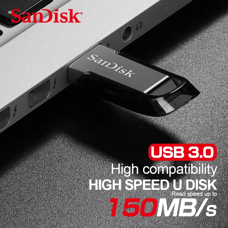 Металлический флеш-накопитель SanDisk CZ73 USB 3 0 объемом 32 ГБ 64 128 карта памяти U-диск для