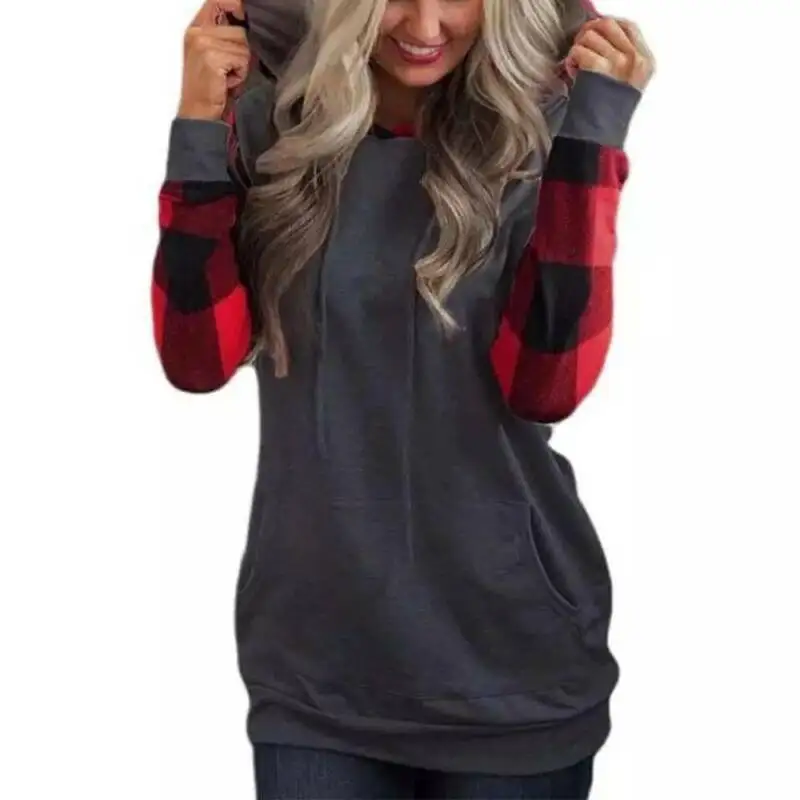 

Womens Pullover Loose Hooded Sweatshirt Ladies Blouse Long Sleeve Hoodies Tops