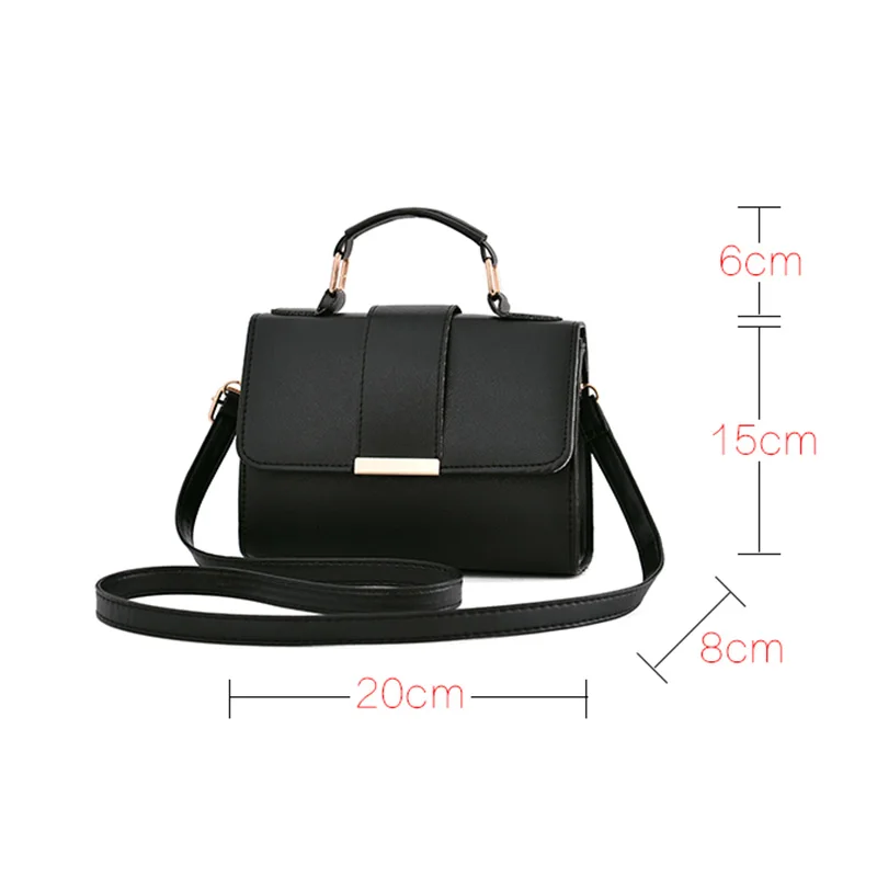 Женская кожаная сумка-Кроссбоди из искусственной кожи маленькая сумка на плечо с