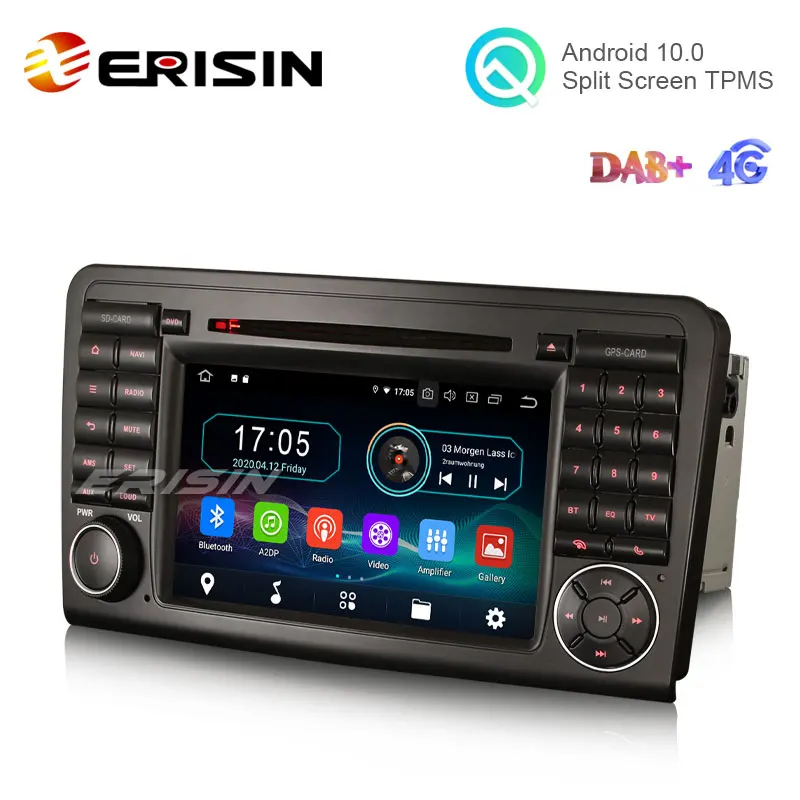 Erisin ES5961L 7 &quotAndroid 10 0 Автомобильная стерео DVD для Mercedes Benz ML/GL Class W164 X164 DAB + CarPlay Navi GPS Wifi