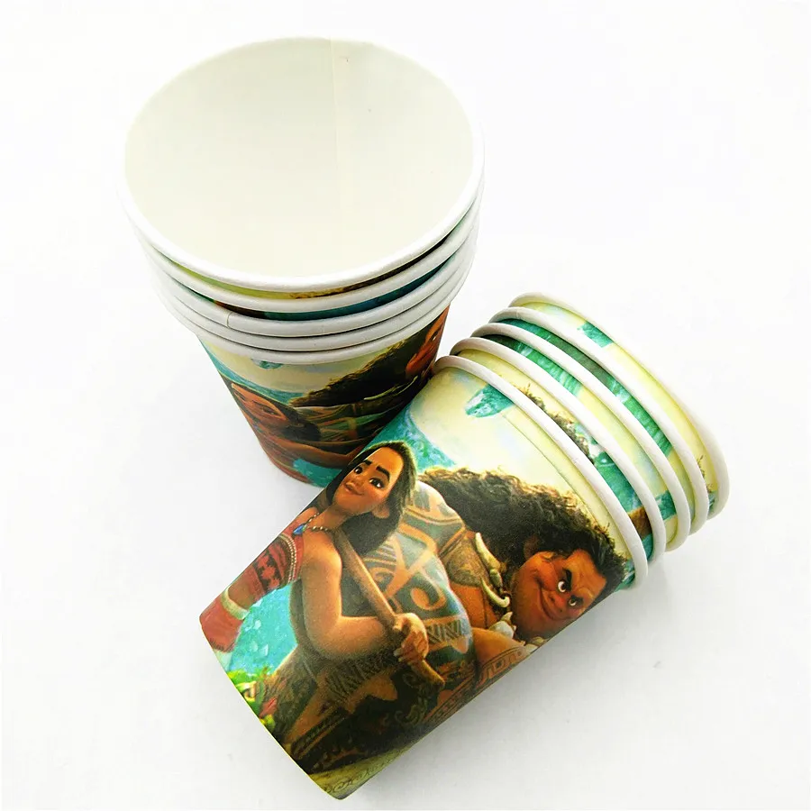 10 шт. Моана товары для вечеринки Кубок Мультфильм Тема Вечеринка детей/мальчиков