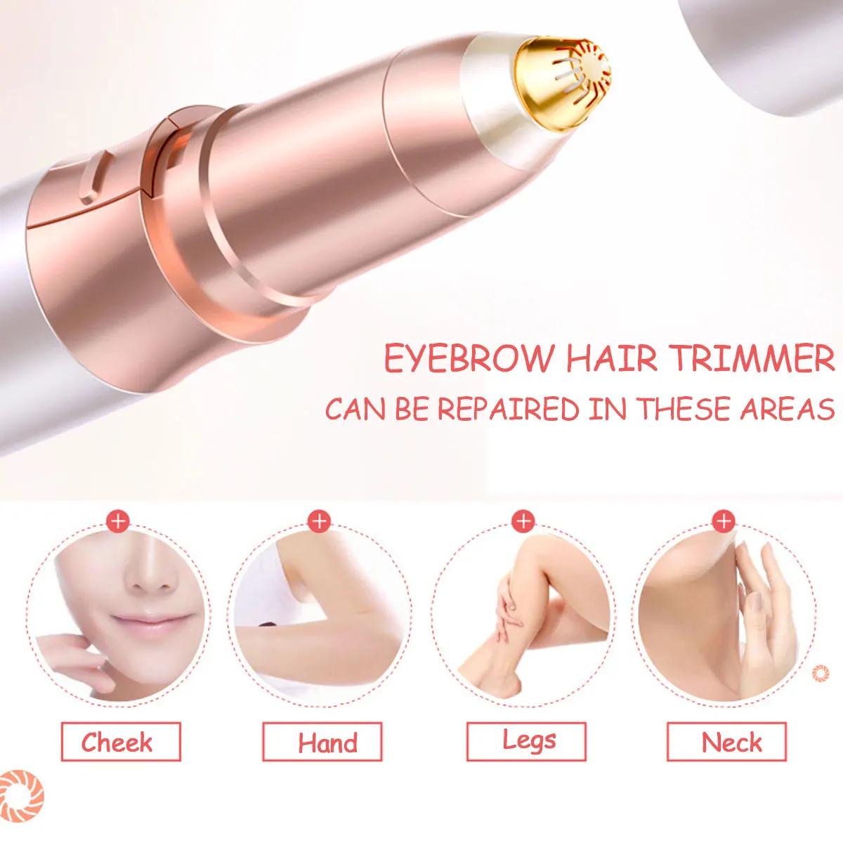 Портативный мини электрический триммер для бровей бритва губ и лица эпилятор