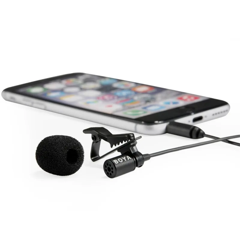 Всенаправленный петличный конденсаторный микрофон для iPad iPod iPhone Sumsung S6 S5