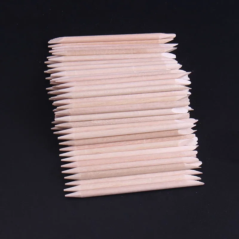 100 штук апельсиновые палочки двухсторонняя Применение нейл арта кутикулы для