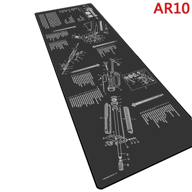 AR10 15 AK47 тактический охотничий нескользящий пистолет для чистки скамейки резиновый коврик K98K SIG556 SKS Mosin-Nagant с полным списком деталей просмотреть Sch - Цвет: AR10