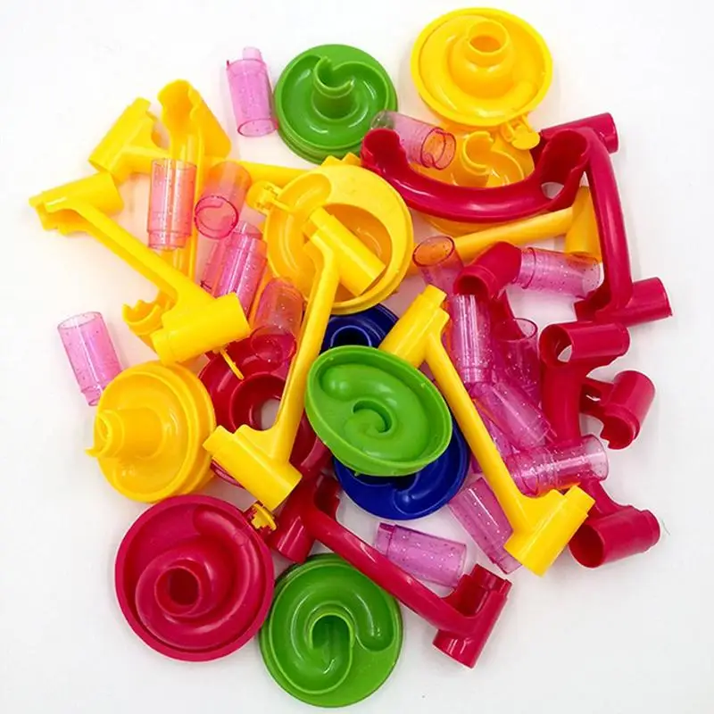 

Children's educational enlightenment toys Intellectual ball DIY 58PCS track building building blo blocks assembled variable C7F4