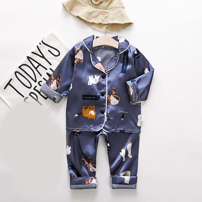 Keelorn/Детские пижамные комплекты Новинка 2020 года Осенняя детская одежда для сна с