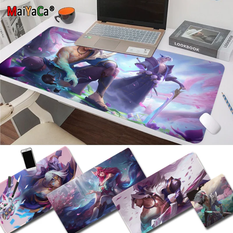 

MaiYaCa Popular game League of Legends latest skin Silicone large/small Pad to Mouse Game Rubber PC Computer Gaming mousepad