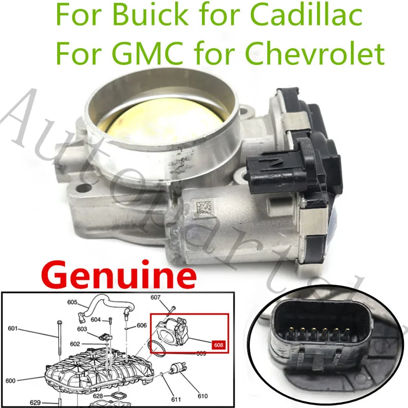 OEM Original Throttle Body 12670981 2.4L 3.6L Engines for Buick Cadillac Chevrolet GMC 12670981AA 12632172 12669016 | Автомобили и