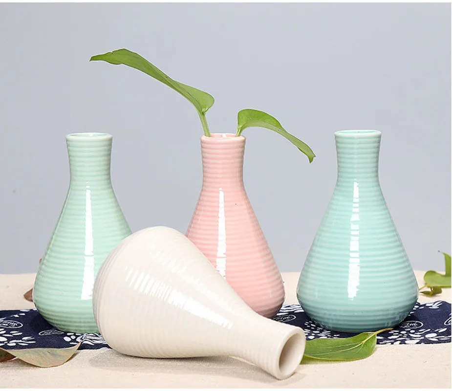 Фарфоровые вазы Керамическая Настольная ваза для цветов бутонов домашнего