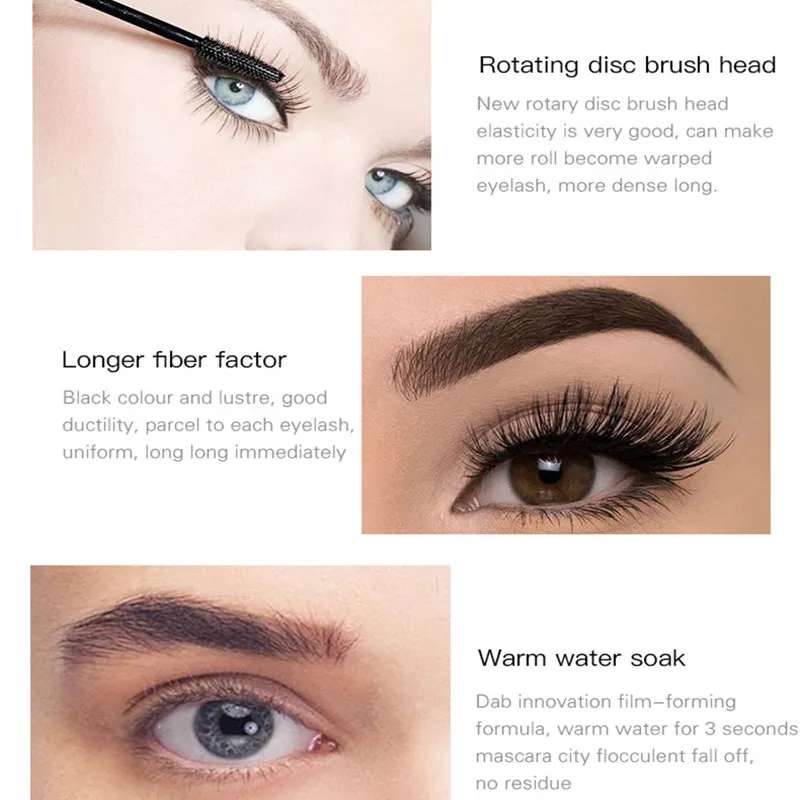 New 4d silk fiber mascara thick curling eyelashes waterproof liquid 3d extended cosmetics |