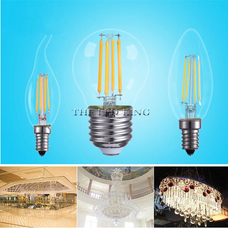 С регулируемой яркостью B15 светодиодный Светодиодная лампа 4 Вт C35 светильник