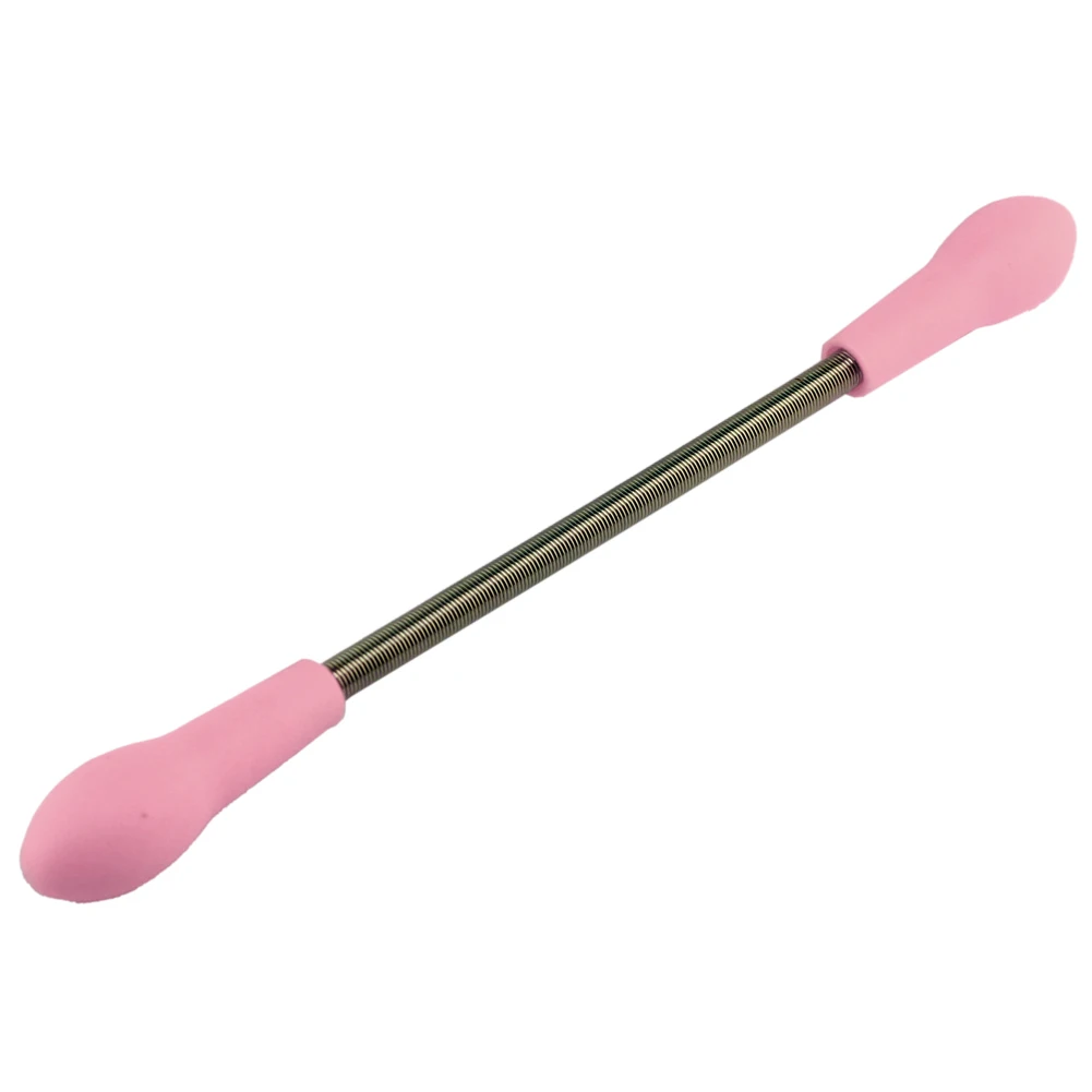 

2PCS Pink Women Facial Hair Removal Epilator Stick Stainless Steel Roller Smooth Spring Bend Face Cleaning Device