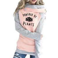 2021 fallwinter womens hoodie vegetariana vegana desarrollado por plantas print sweatshirt womens top sweatshirt kawaii