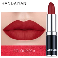 handaiyan 12colors waterproof long lasting matte lipstick lip gloss cosmetic velvet matte make up lip gloss maquillage