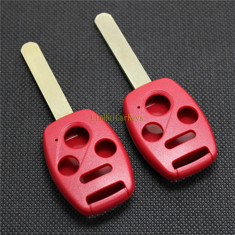 PINECONE для HONDA ODYSSEY RIDGELINE ACCORD CIVIC CR V Key Shell 3 + 1 кнопочный необработанный латунный ключ