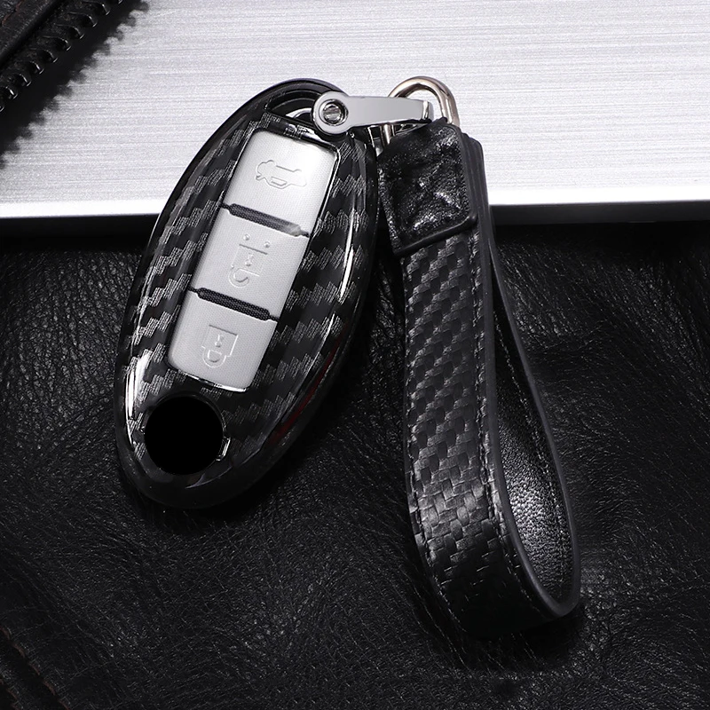 

TPU Carbon Fiber Car Remote Key Case Full Cover Protector for Nissan Qashqai J11 X-Trail T31 T32 Kicks Tiida Pathfinder Murano