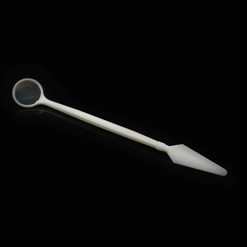 Пластиковое стоматологическое зеркало для полости рта 100 шт. одноразовое