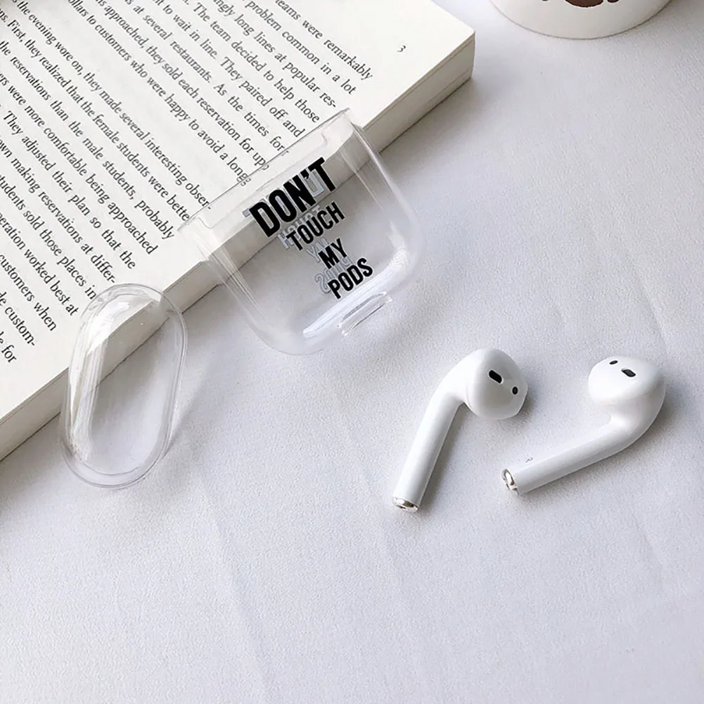 

Fashion Cartoon Transparent Wireless Earphone Cover Dustproof Protective Case Skin Accessories Pouch For Airpod s Silm Case