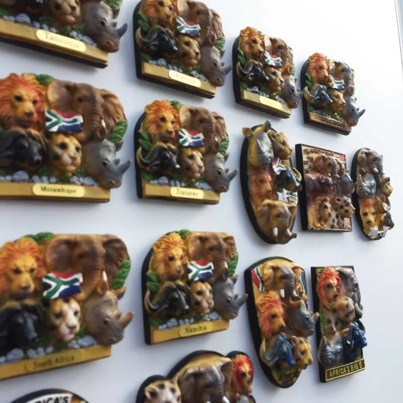Африка холодильник сувениры-магниты Кения Танзания Намибии Уганда Зимбабве пять