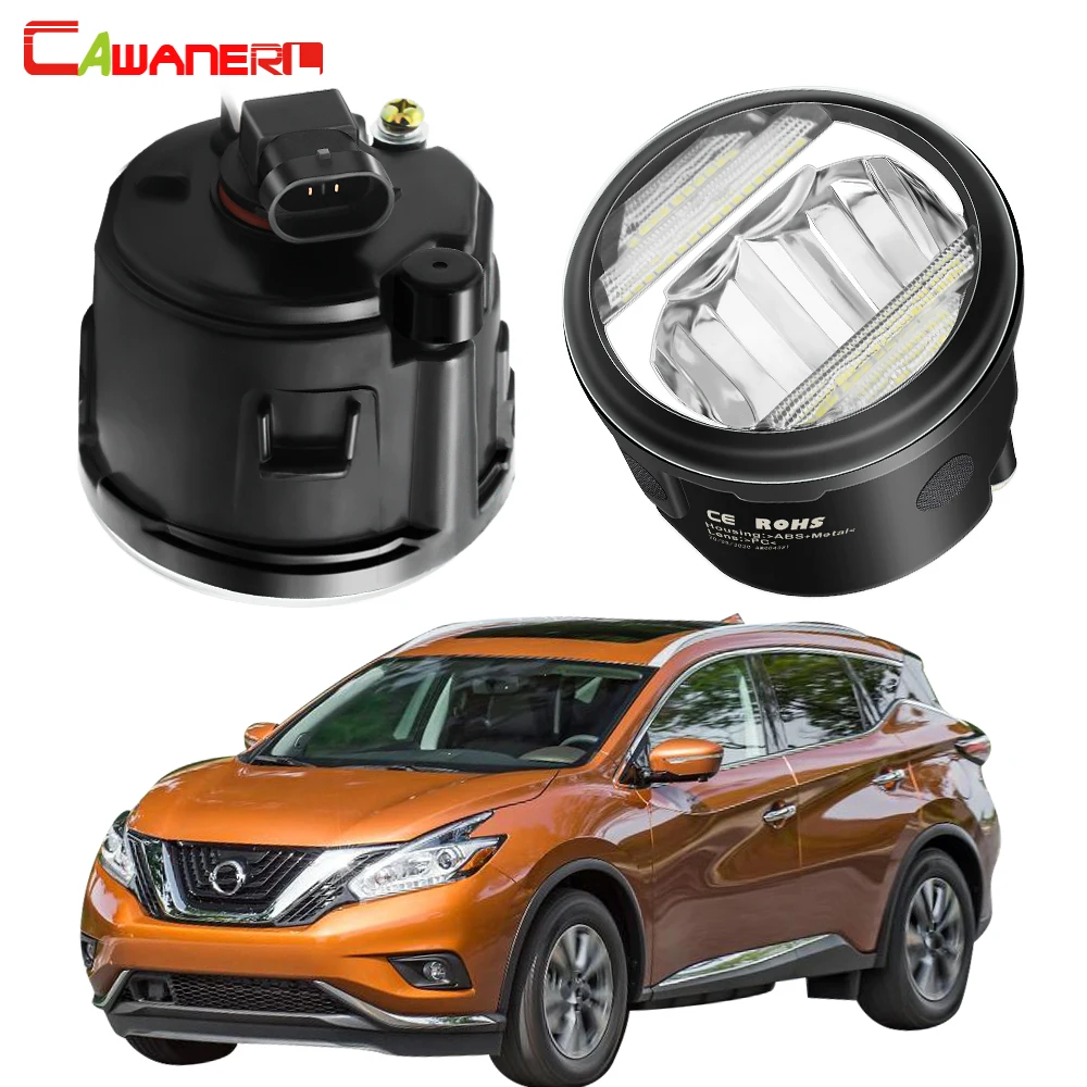 

2 в 1 противотумансветильник фары в сборе DRL для Nissan Murano Z51 2007-2014 Автомобильный H11 передний бампер противотуманные фары Дневные ходовые огсвет...