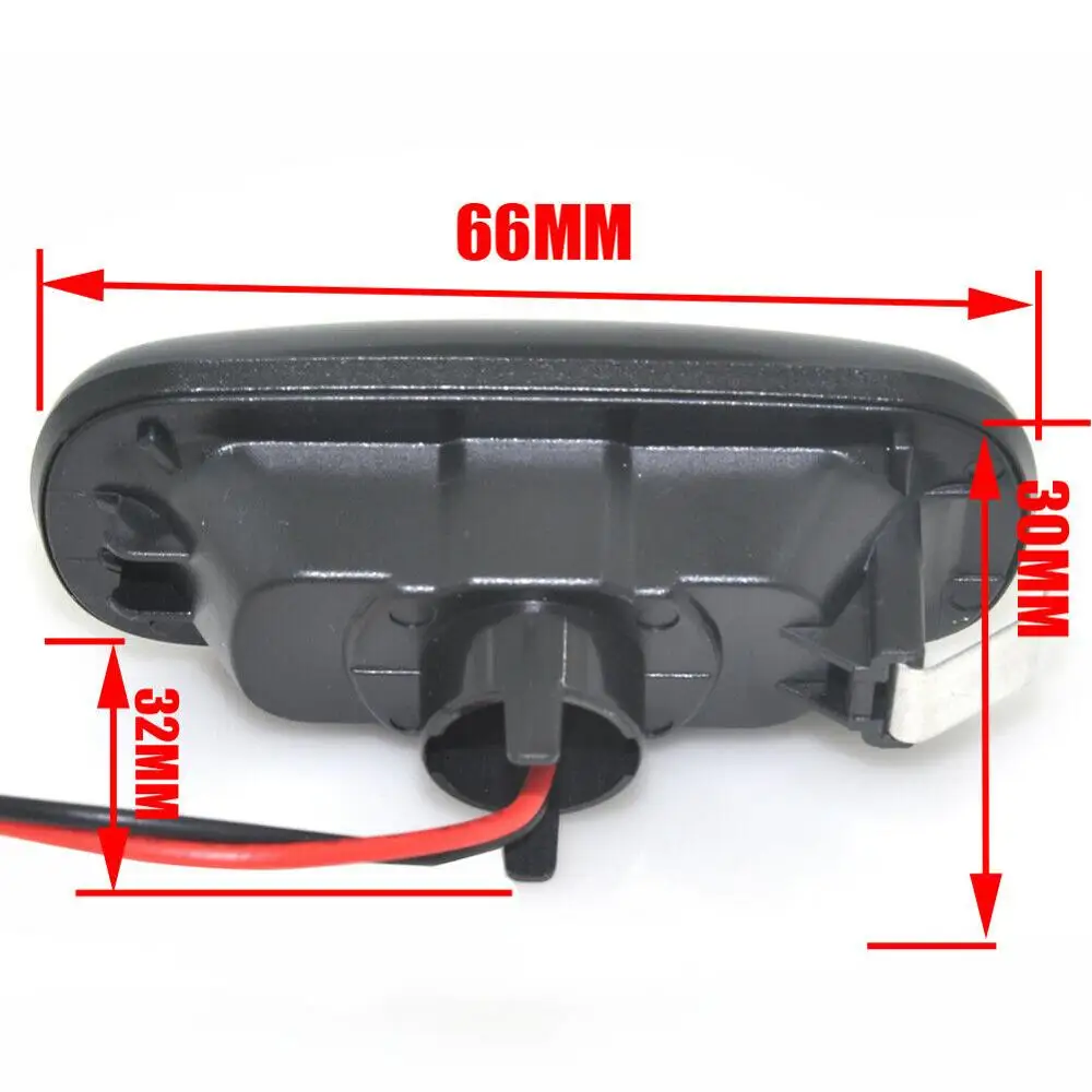 2 шт. Копченый динамический струящийся Светодиодный Боковой габаритный