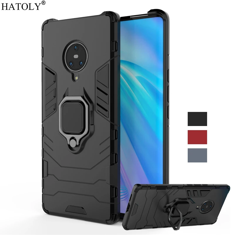 Чехол для vivo NEX 3 бампер из ТПУ с магнитным кольцом держателем армированная задняя